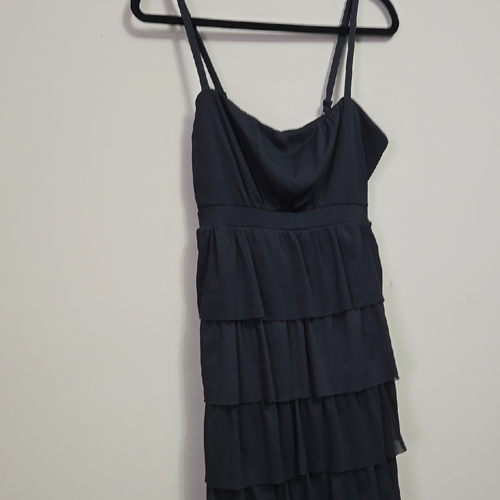 Elegant Black Tiered Dress